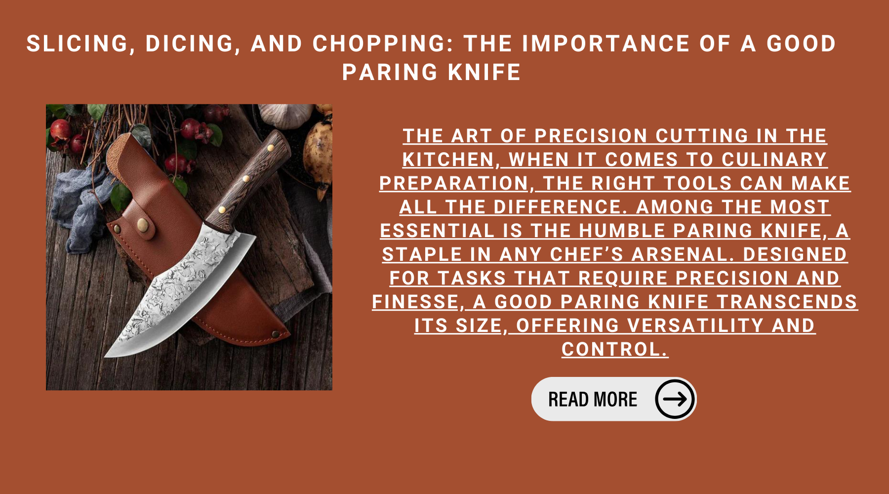 Slicing, Dicing, and Chopping: The Importance Of A Good Paring Knife