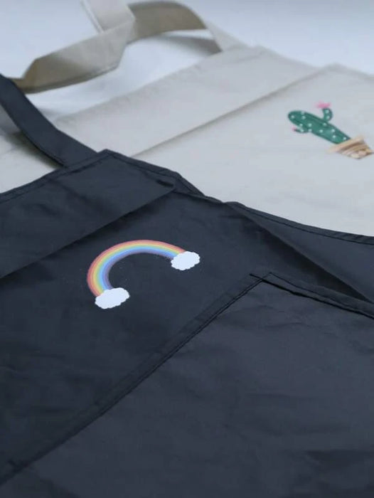 1 Piece Rainbow Embroidered Apron