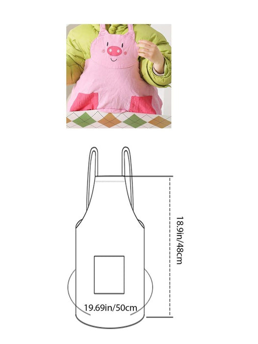 Cartoon Pig Pattern Apron