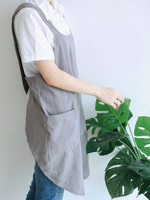 1 Piece Solid Pocket Apron