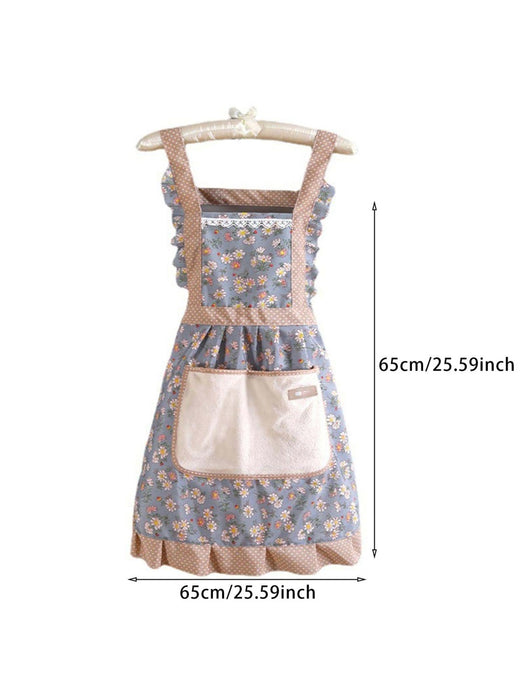 1 Piece Flower Pattern Apron