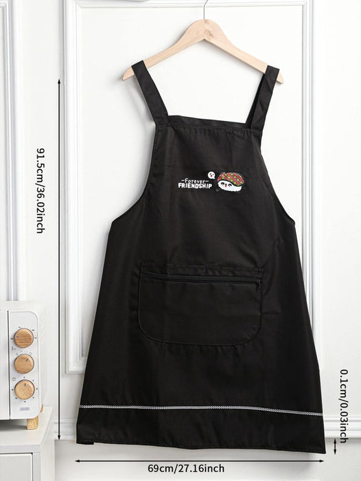 1 Piece Letter Graphic Apron