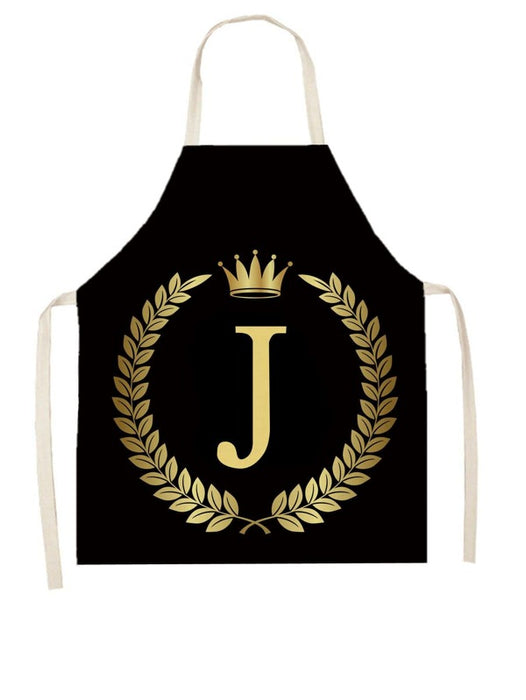 1 Piece Letter Graphic Apron