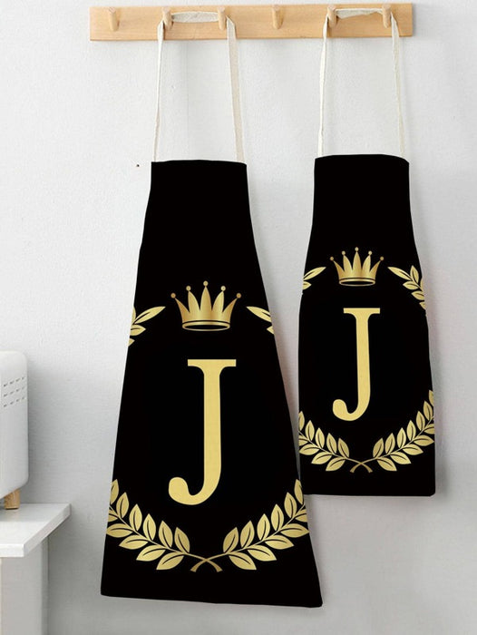 1 Piece Letter Graphic Apron