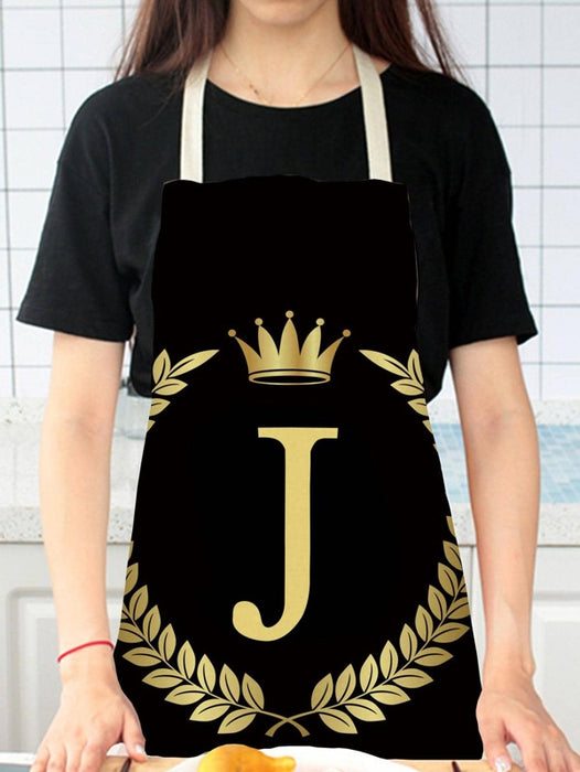 1 Piece Letter Graphic Apron