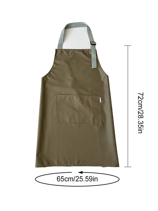 1 Piece Waterproof Apron With Pocket