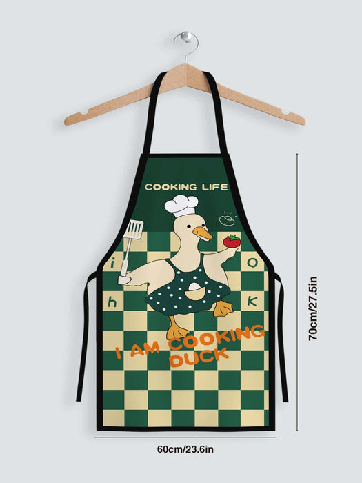 Cartoon Crocodile Printed Water Proof Apron