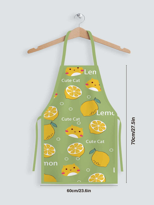 Cartoon Crocodile Printed Water Proof Apron