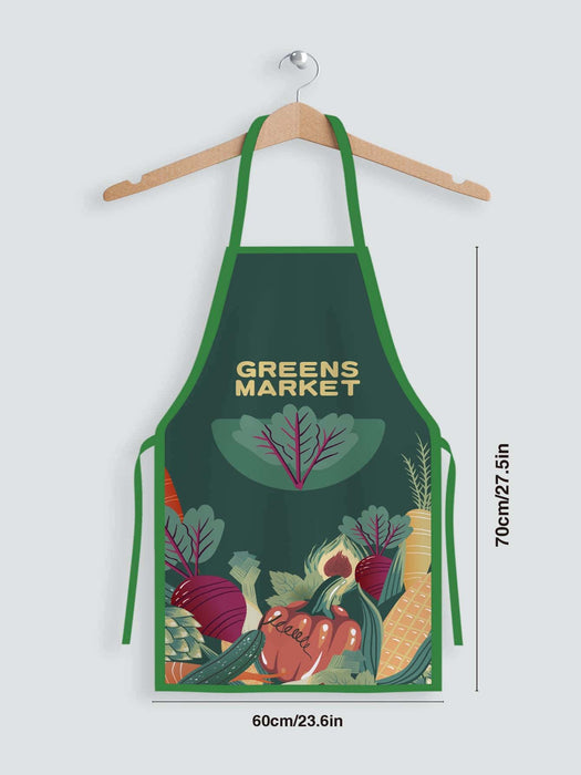 Cartoon Crocodile Printed Apron