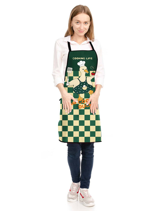 Cartoon Crocodile Printed Water Proof Apron