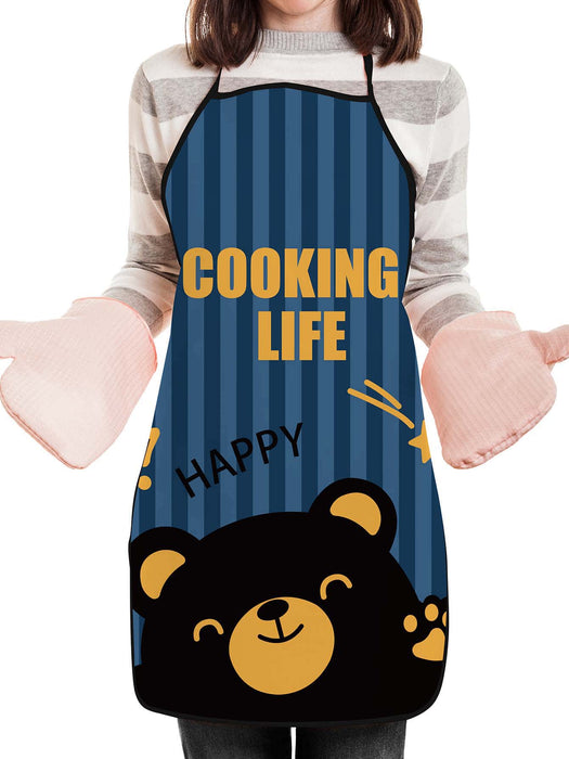 Cartoon Crocodile Printed Apron