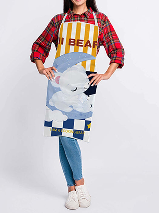 Cartoon Crocodile Printed Apron