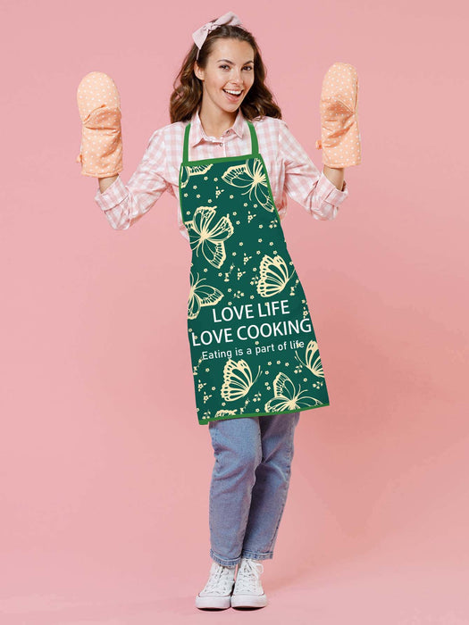 Cartoon Crocodile Printed Water Proof Apron