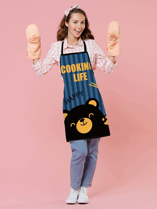 Cartoon Crocodile Printed Apron