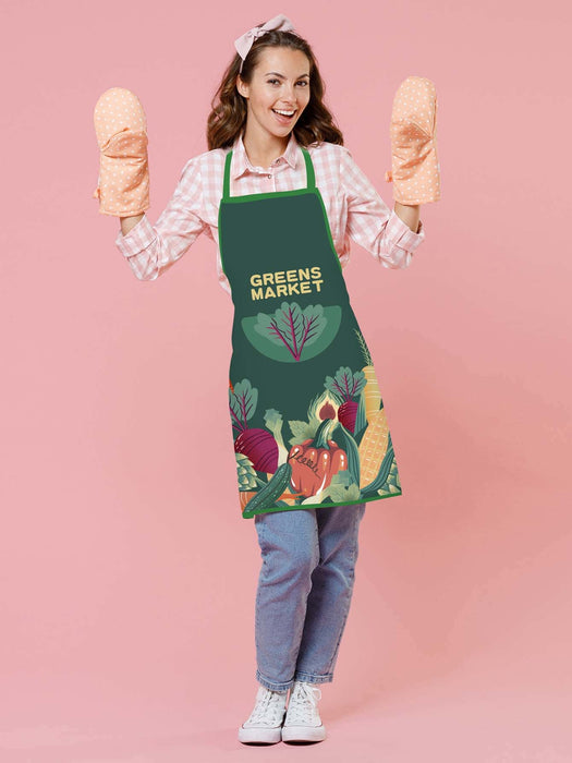 Cartoon Crocodile Printed Apron