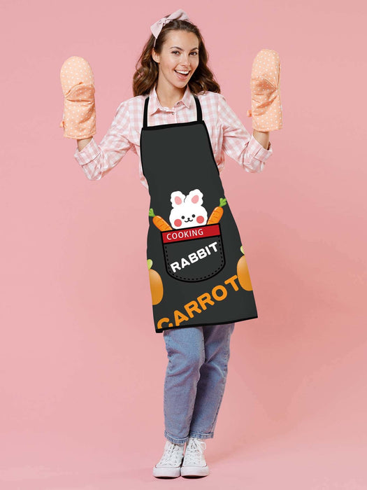 Cartoon Crocodile Printed Apron