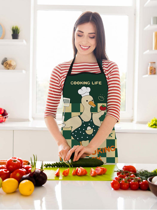 Cartoon Crocodile Printed Water Proof Apron