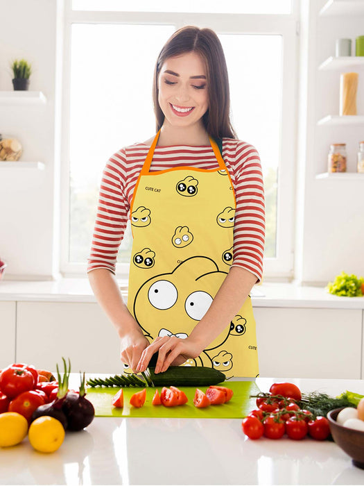 Cartoon Crocodile Printed Water Proof Apron