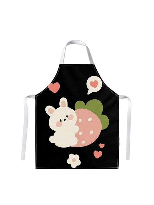 1 Piece Adorable Rabbit Printed Apron