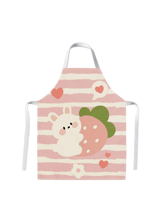 1 Piece Adorable Rabbit Printed Apron