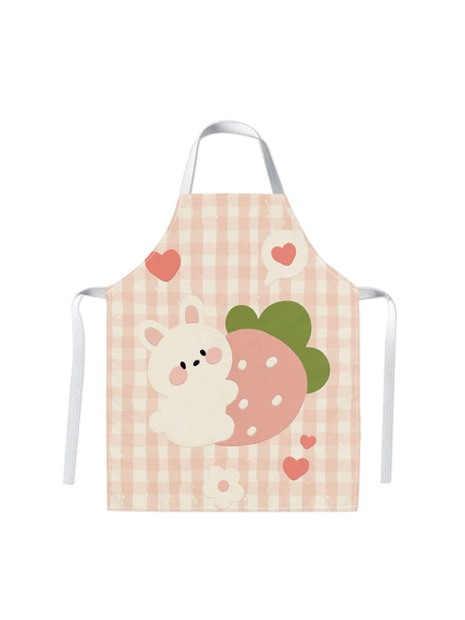 1 Piece Adorable Rabbit Printed Apron