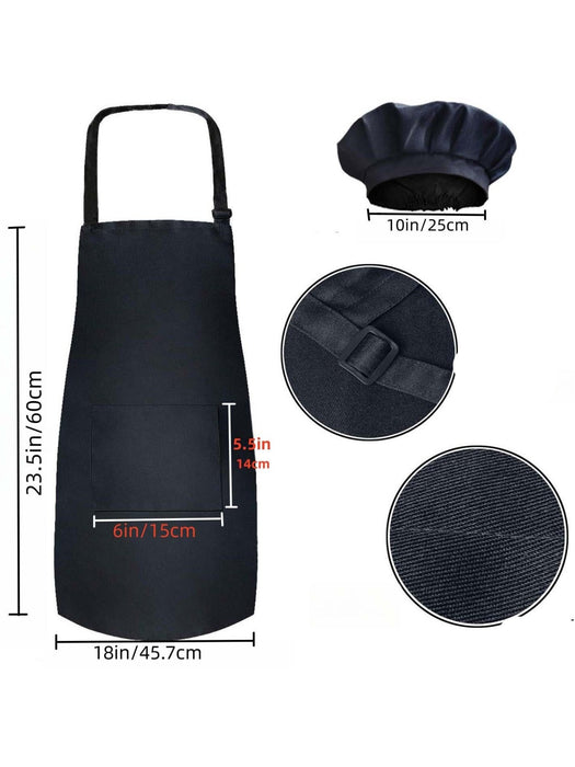 Set Of 3 Apron And Caps