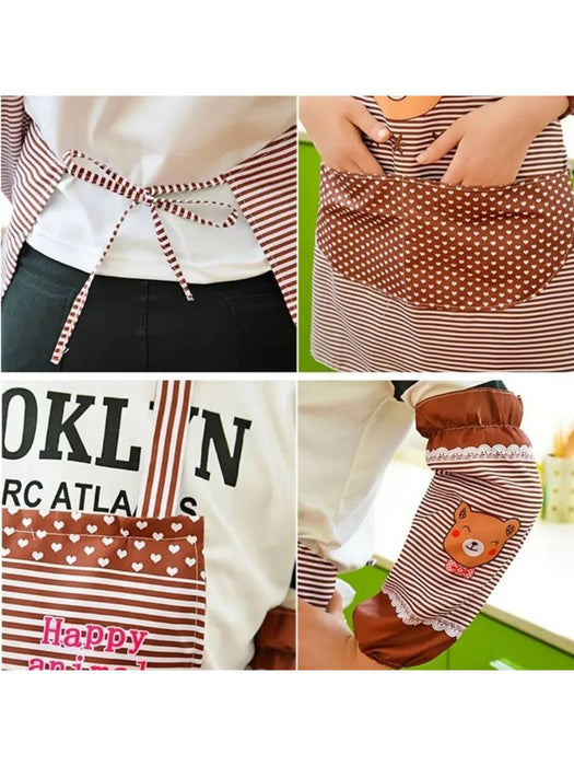 1 Piece Kitchen Apron With Sleeves