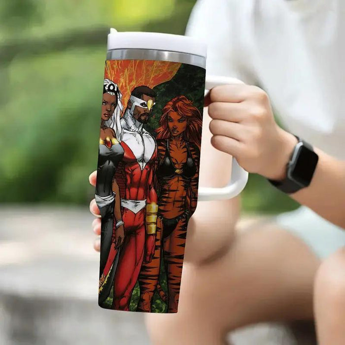 Marvel Captain America And Superheroes Themed Insulated Tumbler