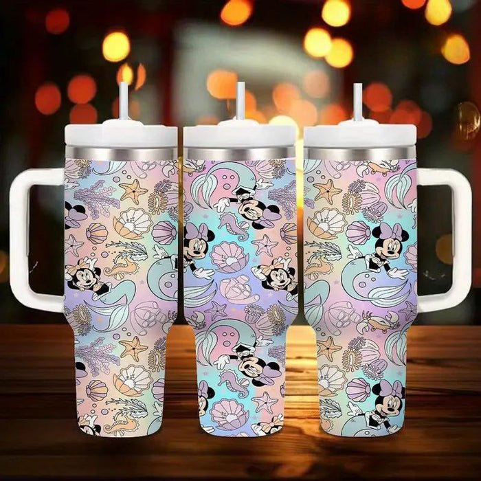 Disney Inspired Mickey And Minnie Mouse Leakproof Tumbler