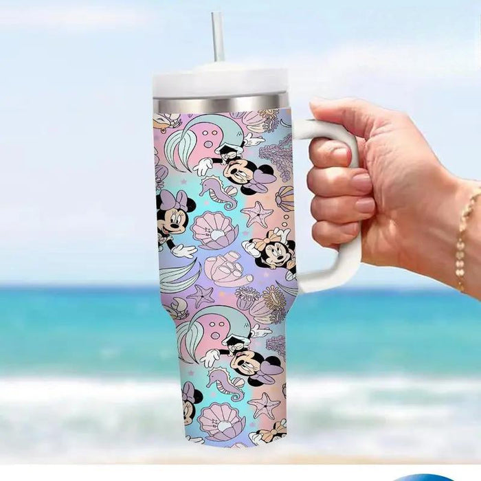 Disney Inspired Mickey And Minnie Mouse Leakproof Tumbler