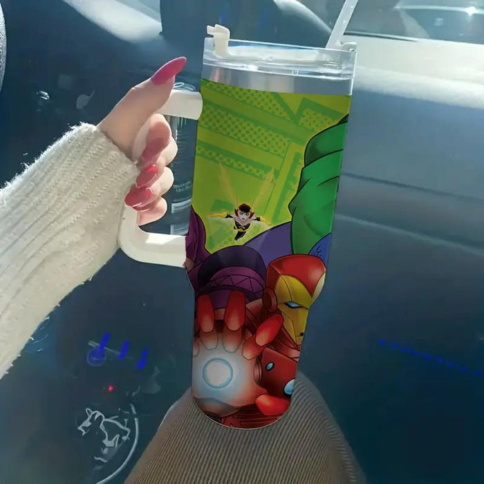 Marvel Avengers Characters Design Insulated Tumbler