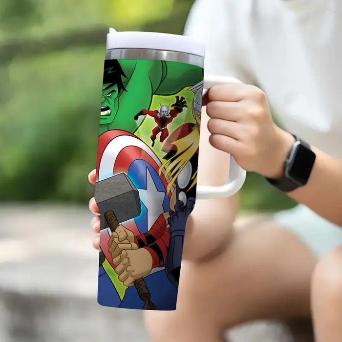 Marvel Avengers Characters Design Insulated Tumbler