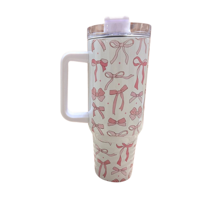 Coquette Bows 40 oz Travel Tumbler