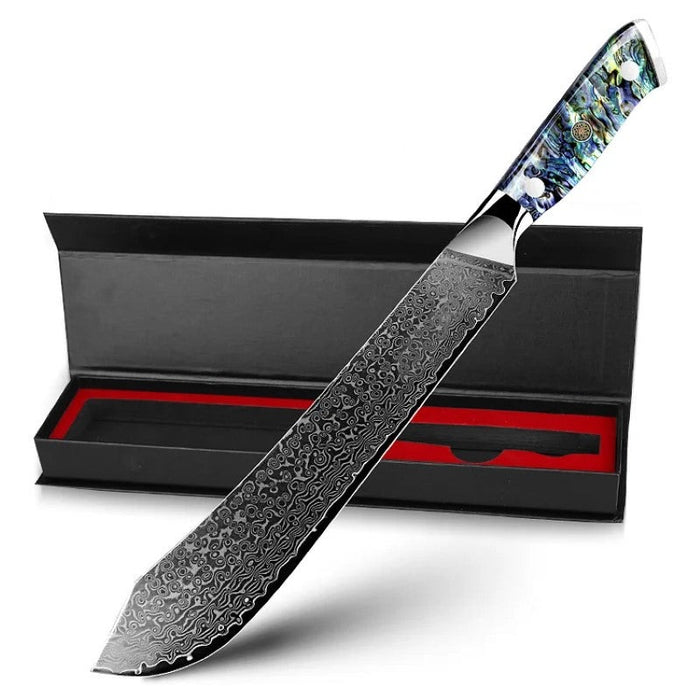 Chef Kitchen Knife With Abalone Shell Handle