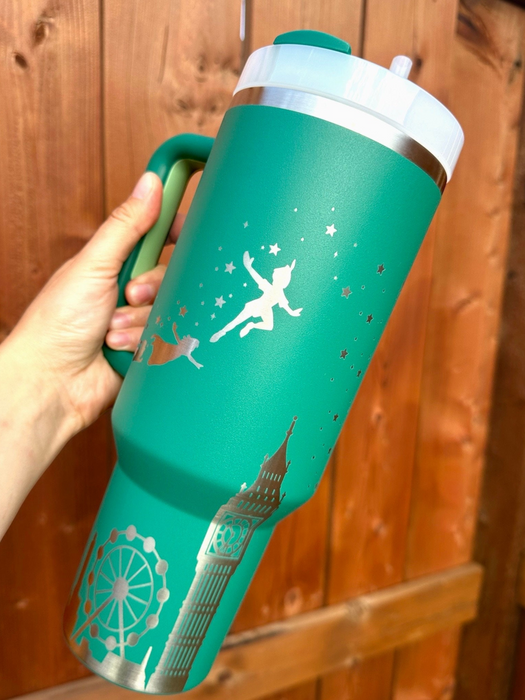 Adventure Map 40oz Tumbler With Neverland Design