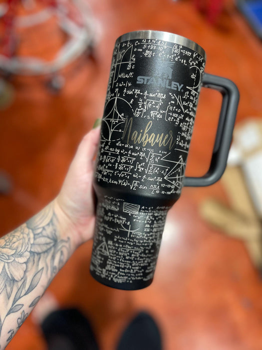 40oz Mathematical Formula Design Tumbler