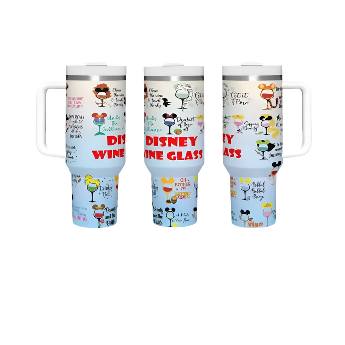 40oz Mickey Mouse Design Themed Insulated Cup With Lid