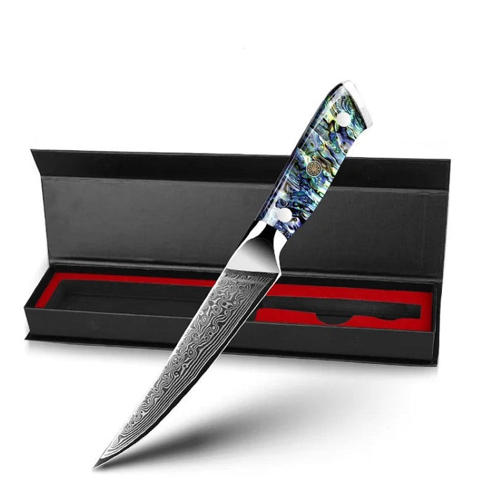 Chef Kitchen Knife With Abalone Shell Handle