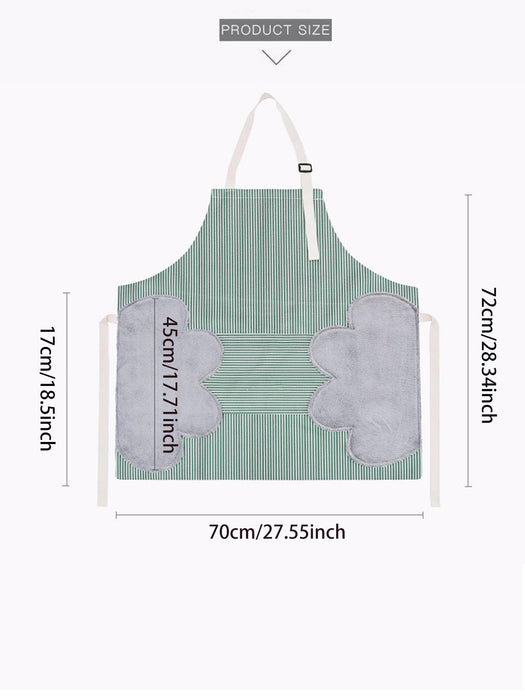 1 Piece Striped Pattern Apron