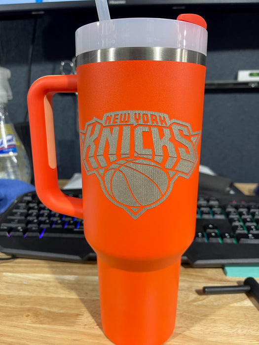 Basketball Themed Insulated Mug With Iconic Number Design