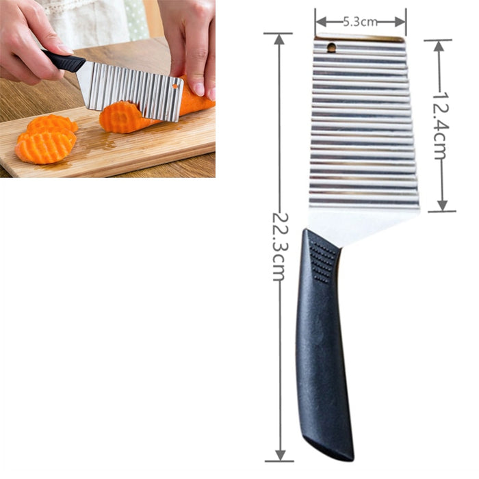 Wavy Vegetable Crinkle Cutter Knife