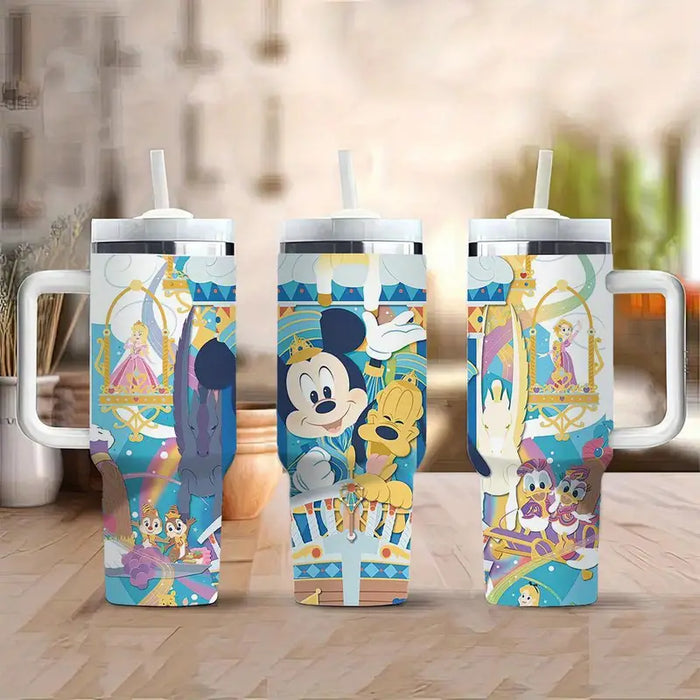 40oz Fairytale Themed Insulated Tumbler With Handle