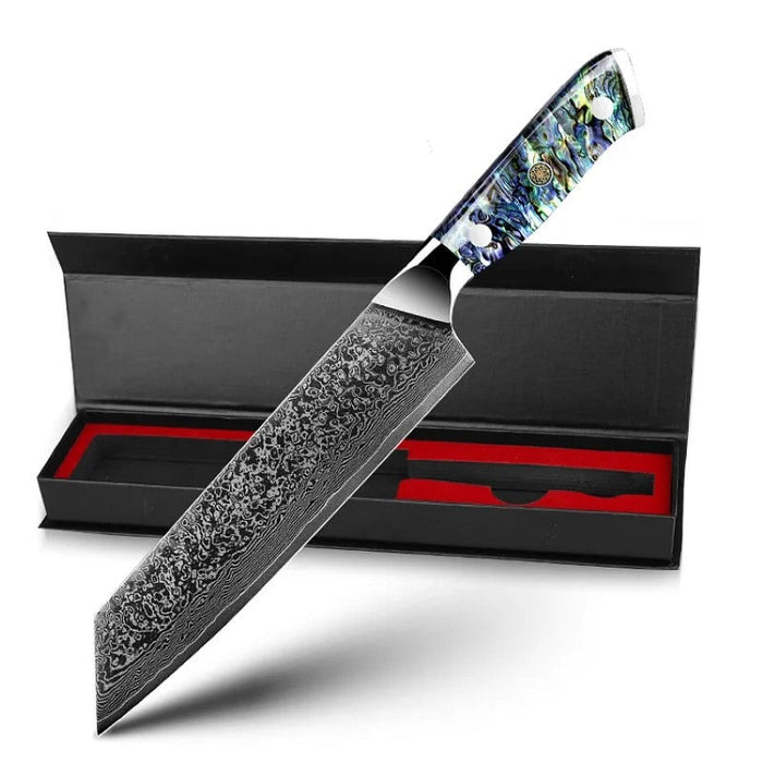 Chef Kitchen Knife With Abalone Shell Handle