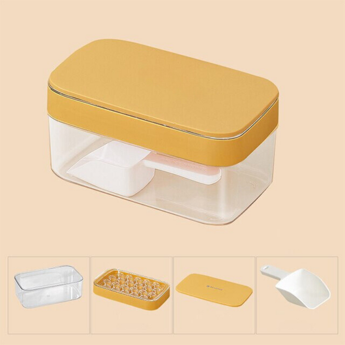 Round Ice Cube Storage Box Set