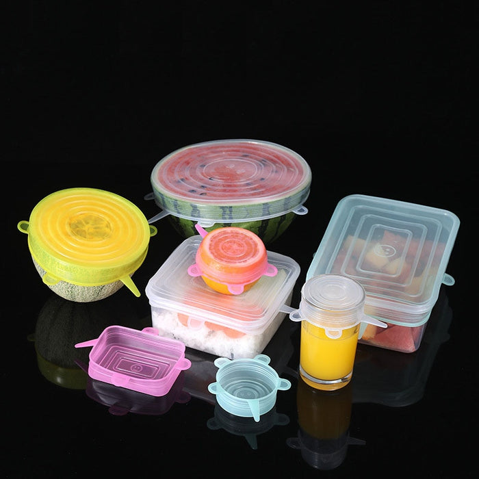 Silicone Cover Reusable Lids For Fresh Food