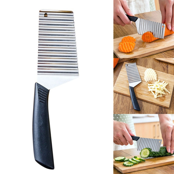 Wavy Vegetable Crinkle Cutter Knife