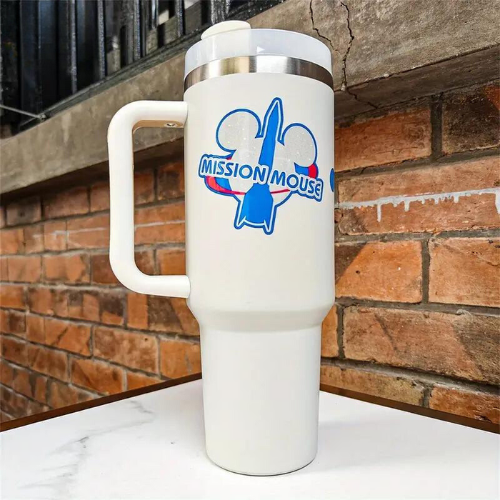 Mission Mouse Design 40oz Insulated Tumbler With Handle