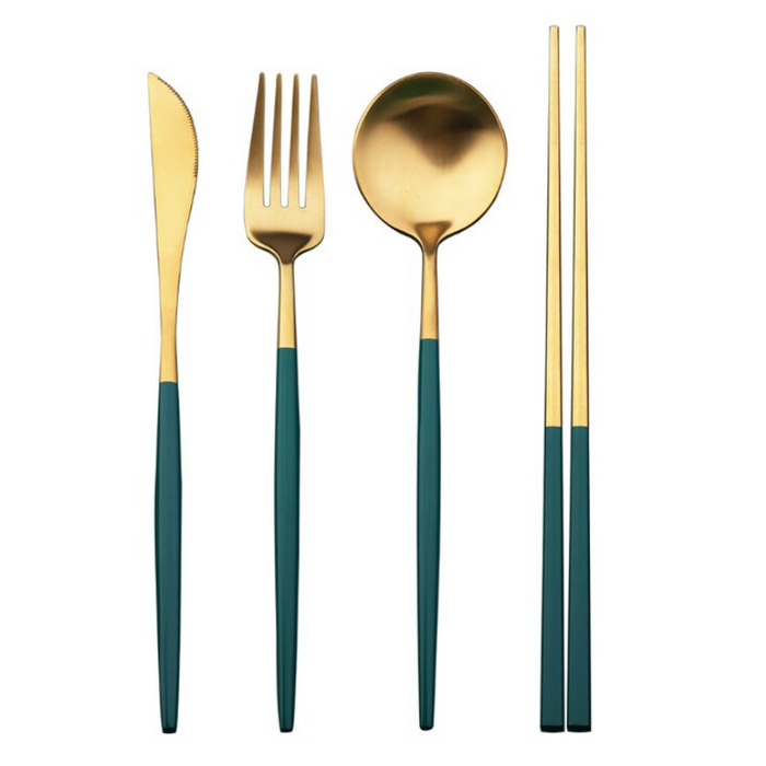 Gold Dinnerware Set