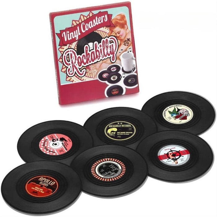 Retro Vinyl Coaster Pads For Drinks