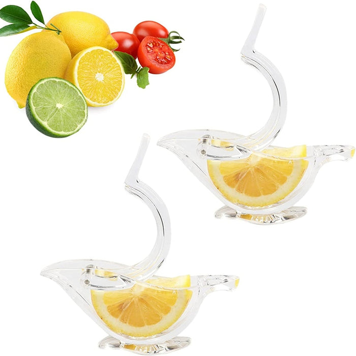 2 Piece Transparent Handheld Lemon Pouring Juicer